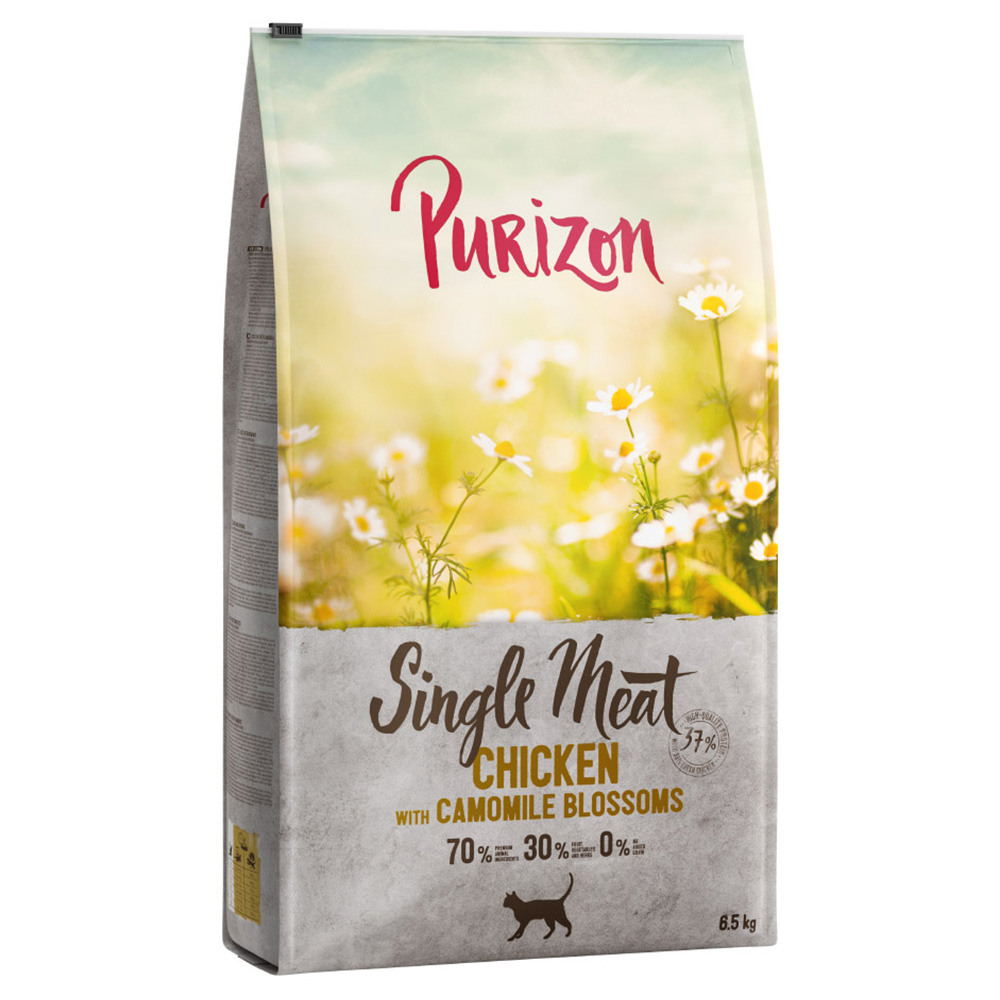 foto del prodotto purizon single meat pollo con fiori di camomilla crocchette per gatto 6,5 kg