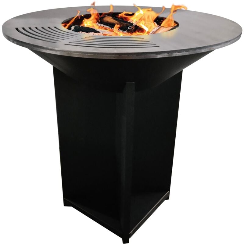 foto del prodotto purline barbecue con piastra in acciaio da 100 cm efp56b