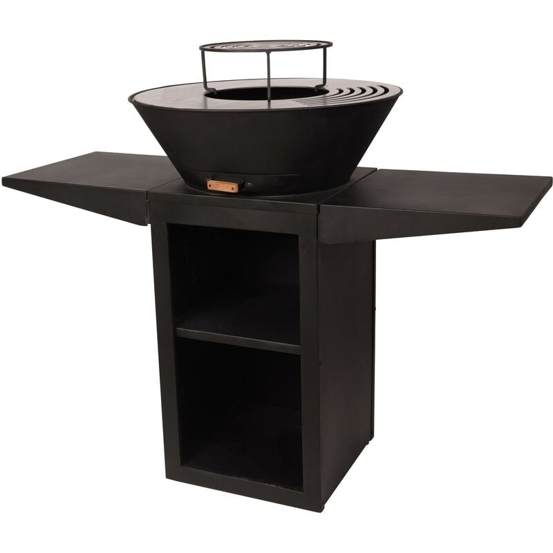 foto del prodotto purline barbecue con piastra rotonda, grill e supporto efp57b