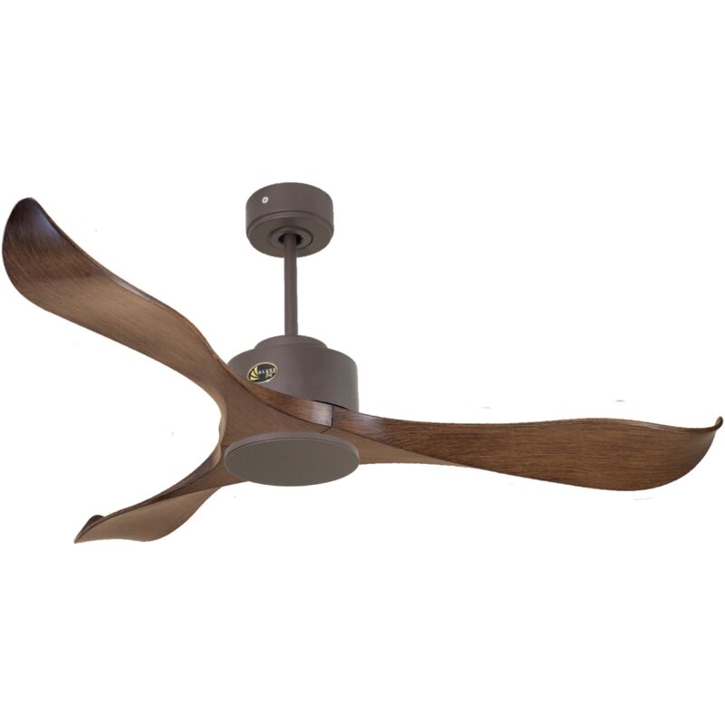 foto del prodotto purline ventilatore da soffitto reversibile luce termostato wifi motore cc tetti inclinati telecomando adattatore 2 3 lame hypersilence memoria