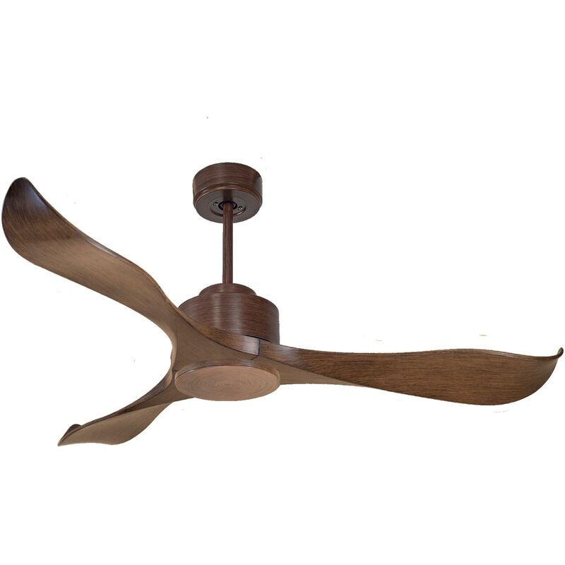 foto del prodotto purline ventilatore da soffitto reversibile luce termostato wifi motore cc tetti inclinati telecomando adattatore 2 3 lame hypersilence memoria