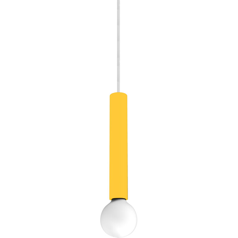 foto del prodotto puro sospensione, 1x e27, max 42w, metallo, giallo, d.4cm h.30cm lumicom