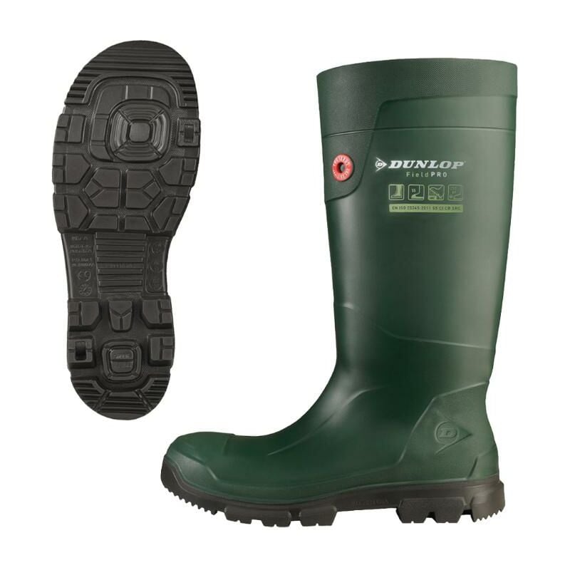 foto del prodotto purofort fieldpro full safety punto punto e mezzo in acciaio , avvio ad acqua cg62e33 , taglia 38 dunlop