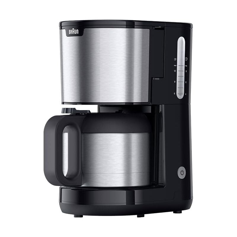 immagine 0 del prodotto purshine kf1505 bk macchina da caff con filtro, 1,2 l, in acciaio inox, per fino a 10 tazze, sistema optibrew, funzione antigoccia, filtro