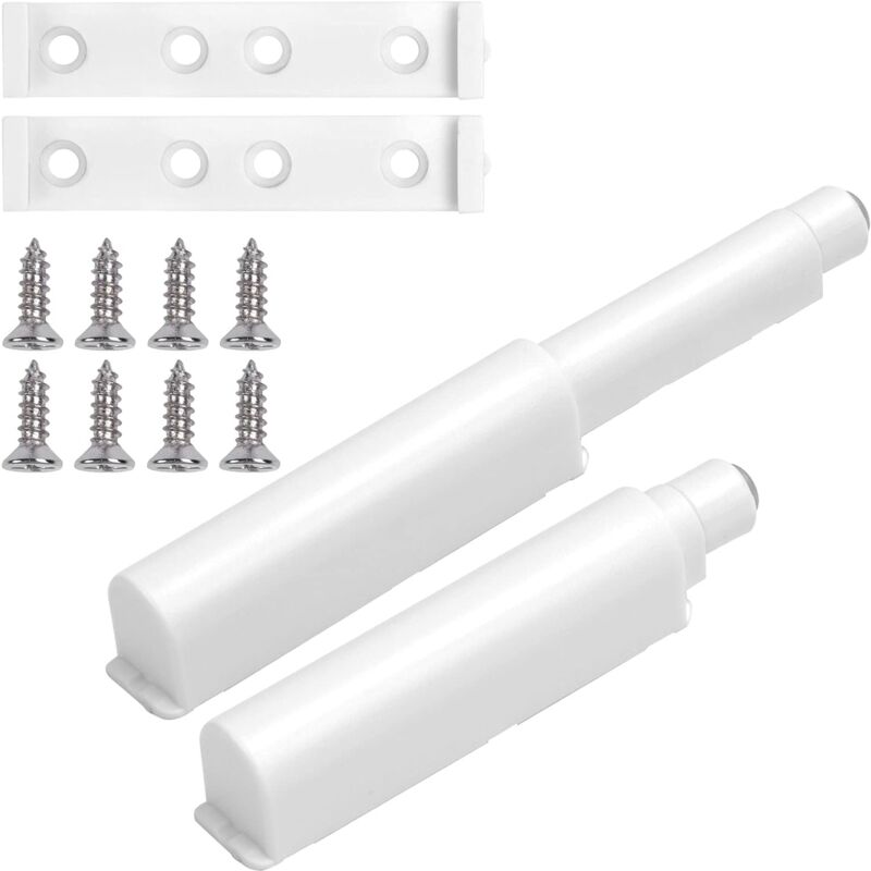 foto del prodotto push to open magnetic cabinet doors, 2 switch magnetic latch damper, white 