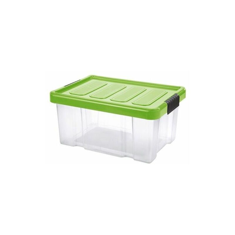 foto del prodotto puzzle box con coperchio e chiusure di sicurezza 5lt verde gemma tontarelli