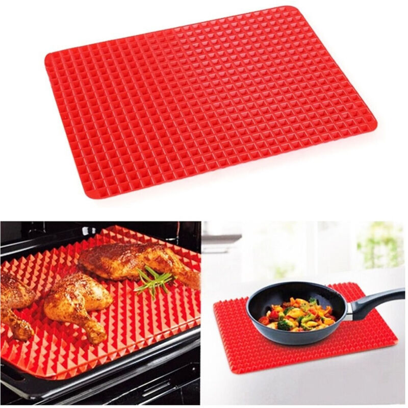 foto del prodotto pyramid pan tappeto in silicone forno microonde antiaderente teglia scola grassi trade shop traesio