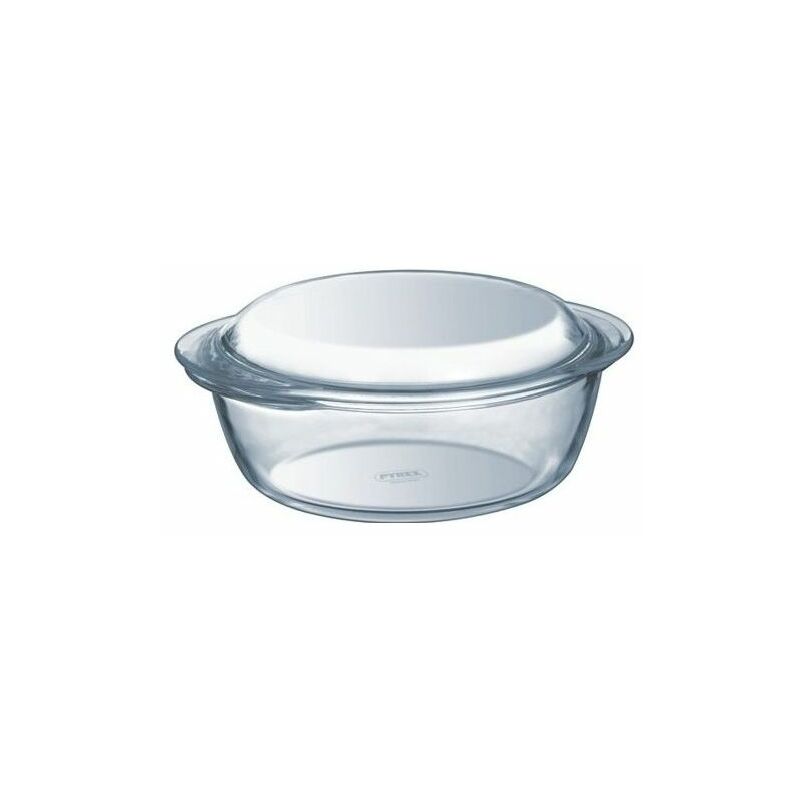 foto del prodotto pyrex casseruola tonda con coperchio 2.1 litri trasparente