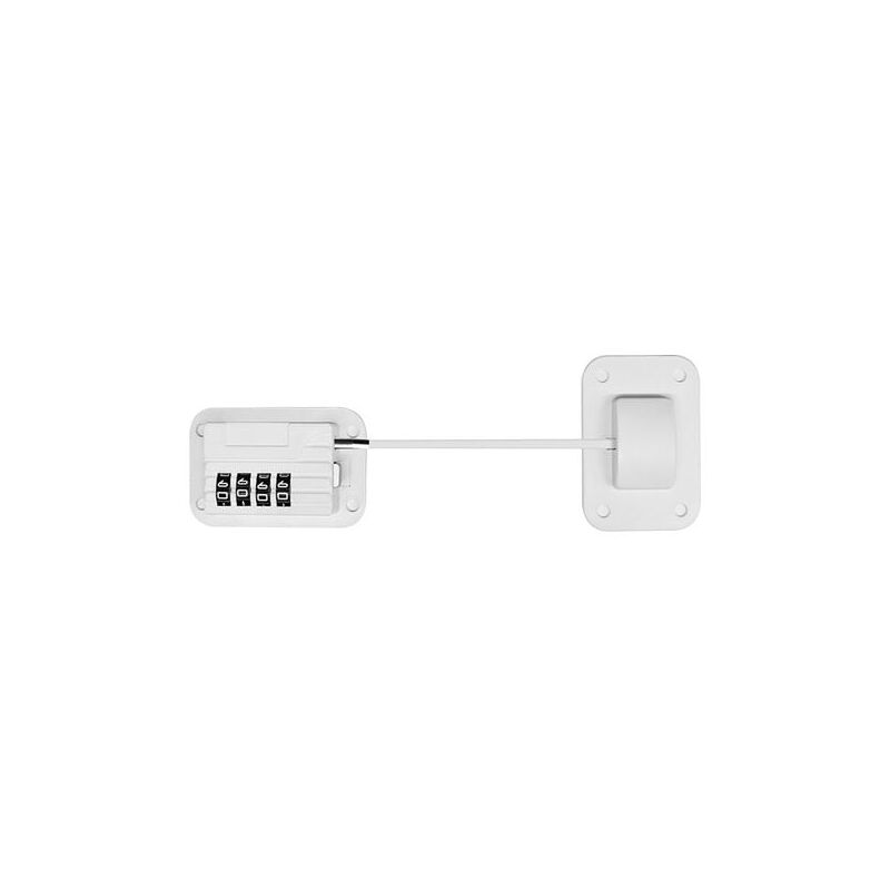 foto del prodotto pz bianco lucchetto per frigorifero, 1 pz mini lucchetto per frigorifero con password digitali, adatto per armadi, cassetti, guardaroba, finestre e