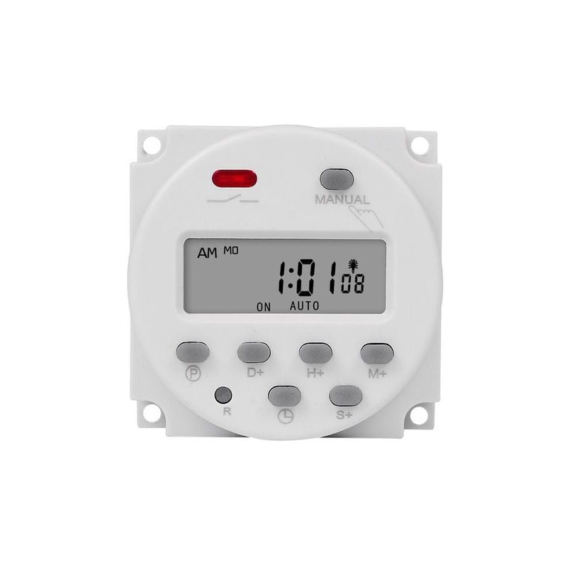 foto del prodotto pz cn101a lcd interruttore orario 12v 110v 220v rel orario pannello display illuminazione stradale timer di alimentazione 220v 