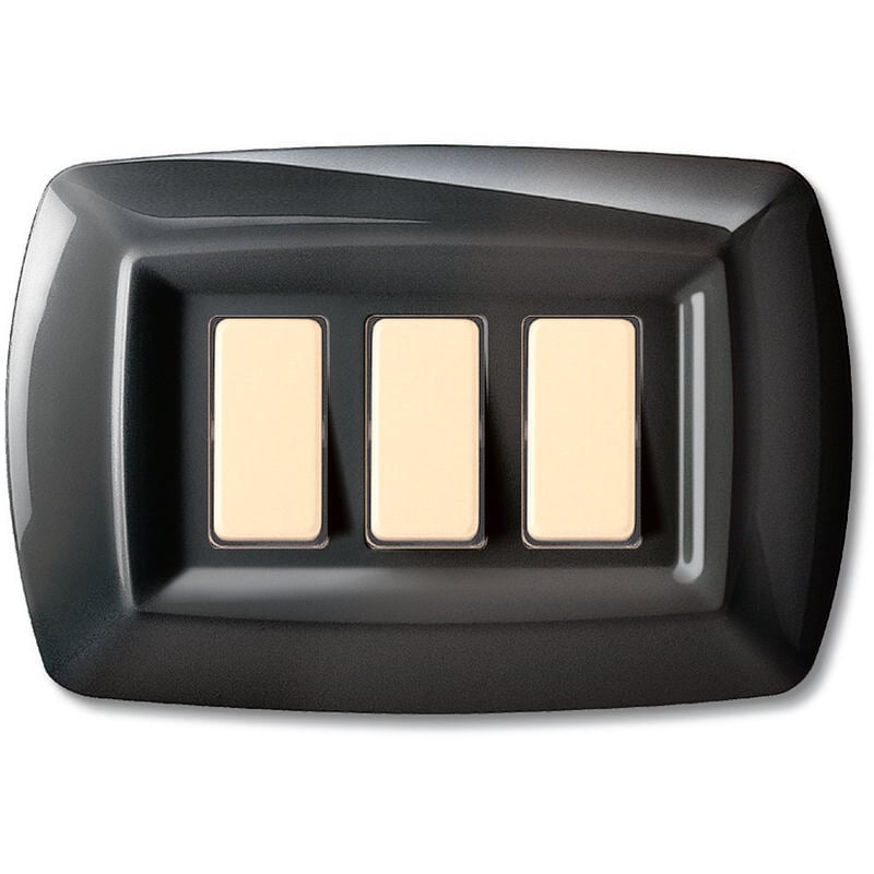 foto del prodotto q.ta . 10 tondo placca magic plast 3p nero