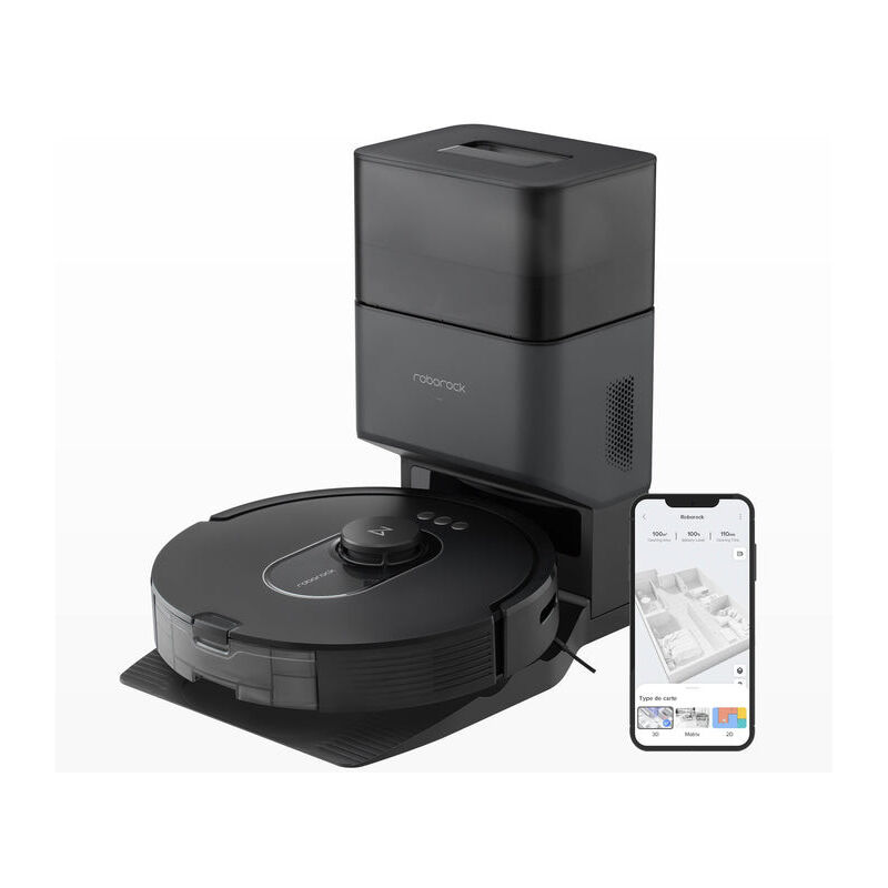 foto del prodotto q5 max robot aspirapolvere nero 3,27l capacit 5500pa potenza lidar roborock