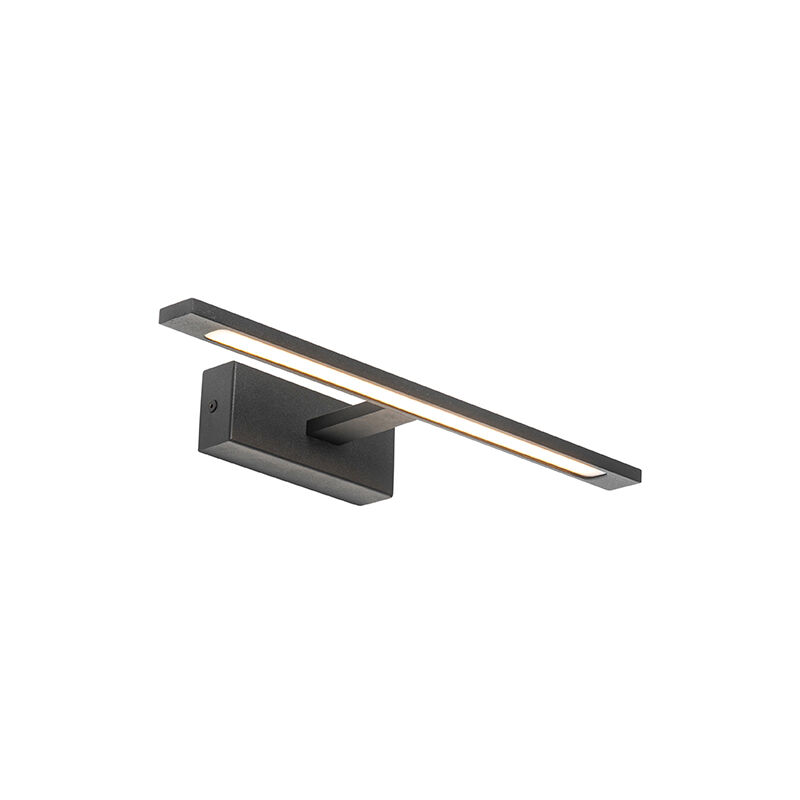 foto del prodotto qazqa appliques jerre moderno acciaio,plastico nero bianco oblungo non sostituibile led max. 1 x 22 watt