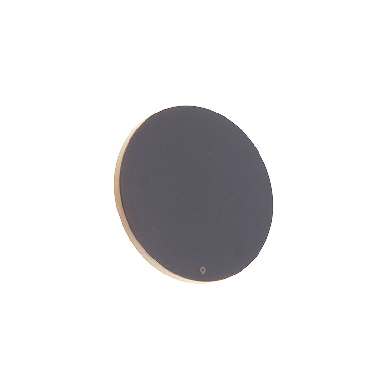 foto del prodotto qazqa appliques skyf design plastico grigio scuro tondo non sostituibile led max. 1 x 8 watt