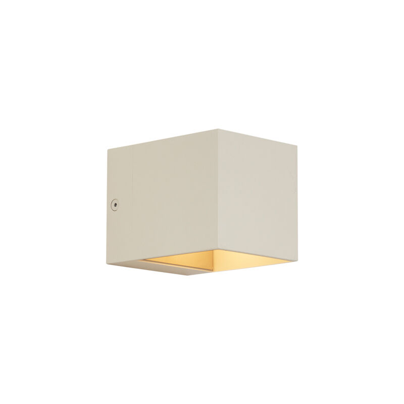 foto del prodotto qazqa appliques transfer moderno alluminio beige quadrato max. 1 x watt