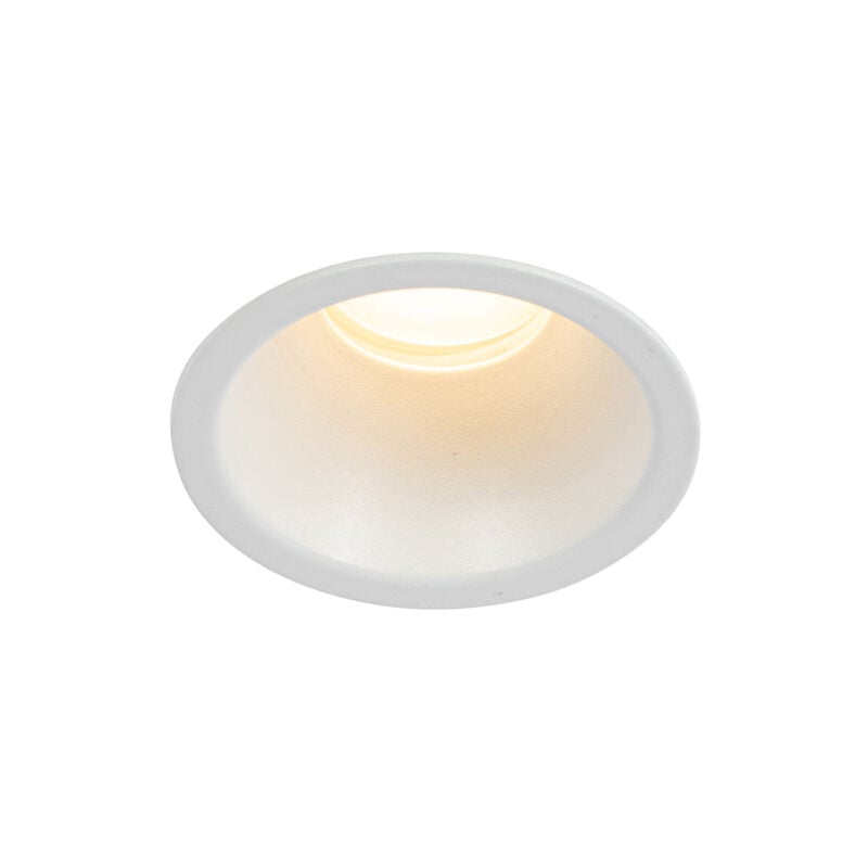 foto del prodotto qazqa faretto da incasso dept moderno alluminio bianco tondo max. 1 x watt