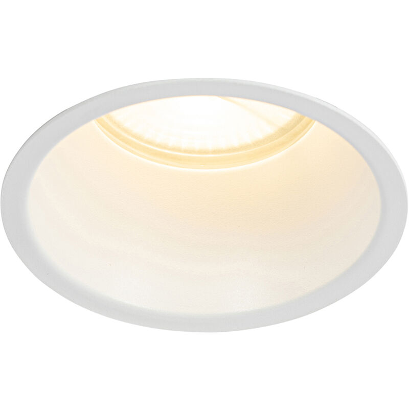 foto del prodotto qazqa faretto da incasso dept moderno alluminio bianco tondo max. 1 x watt