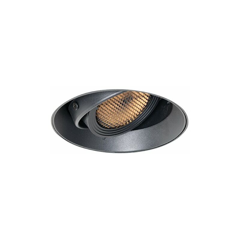 foto del prodotto qazqa faretto da incasso oneon honey moderno alluminio nero tondo max. 1 x watt