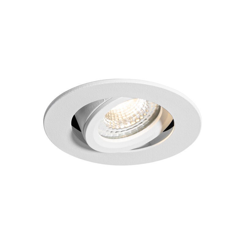 foto del prodotto qazqa faretto da incasso pupil moderno alluminio bianco tondo max. 1 x watt