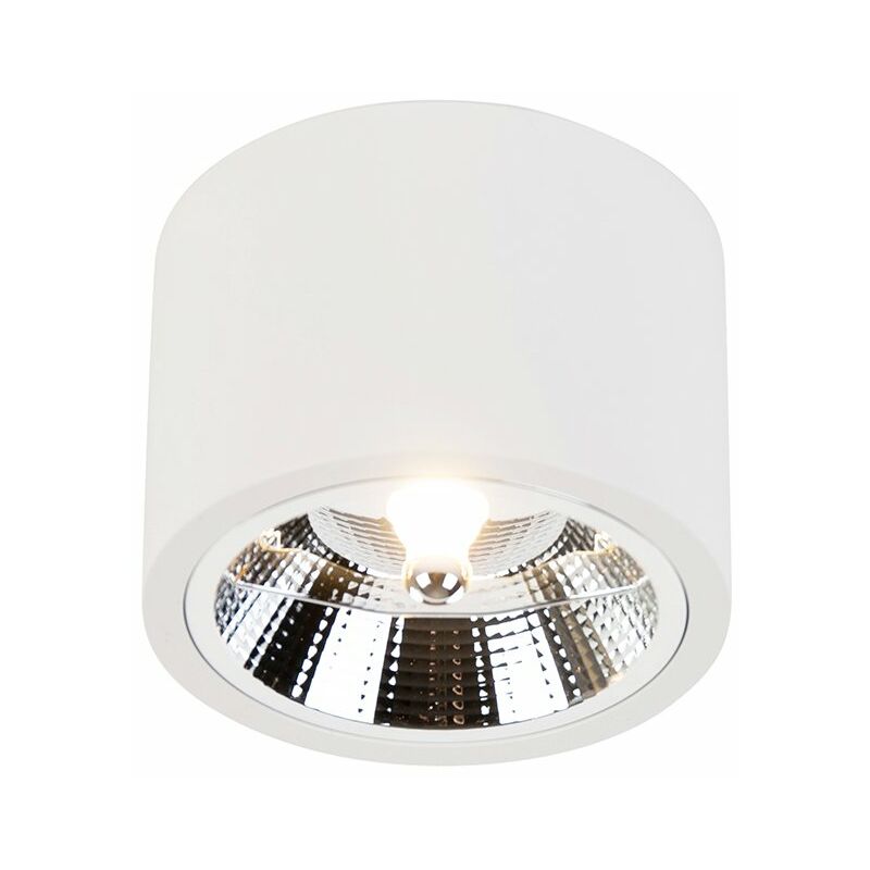 foto del prodotto qazqa faretto expert moderno alluminio,plastico bianco tondo max. 1 x watt