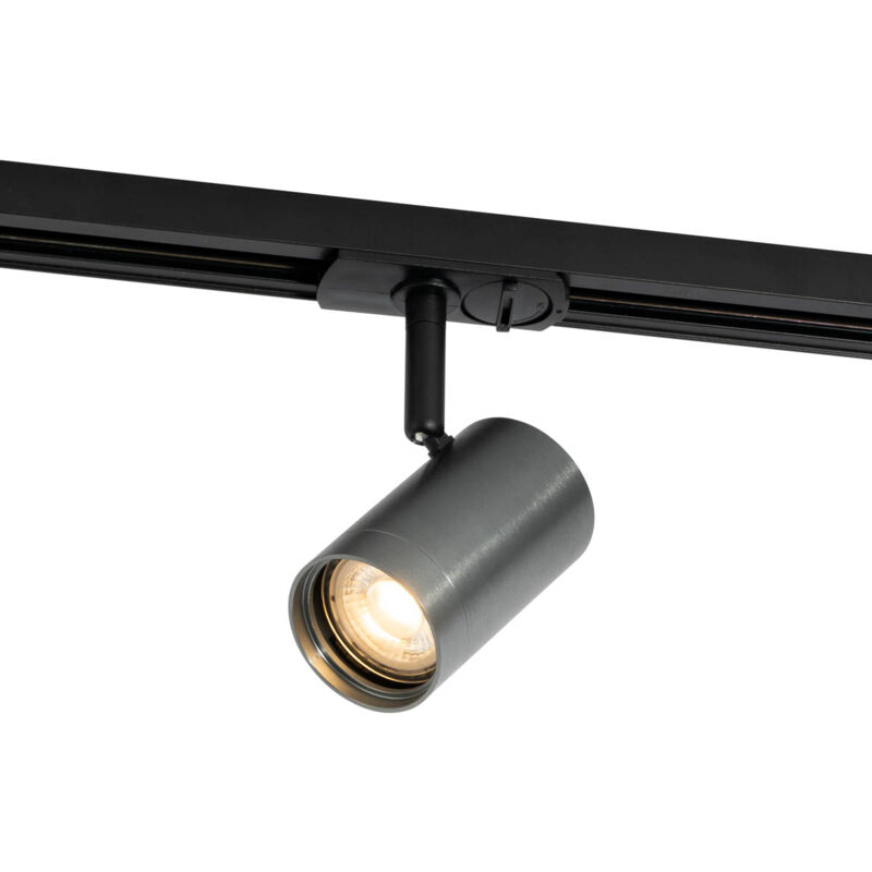 foto del prodotto qazqa iconic moderno metallo,plastico gunmetal tondo max. 1 x watt
