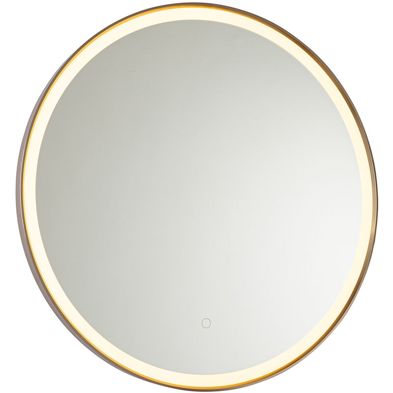 foto del prodotto qazqa illuminazione per specchio miral moderno vetro,alluminio rosa tondo non sostituibile led max. 1 x 22 watt