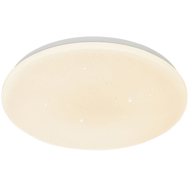 foto del prodotto qazqa lampada da soffitto extrema moderno plastico,acciaio bianco tondo non sostituibile led max. 1 x 21 watt