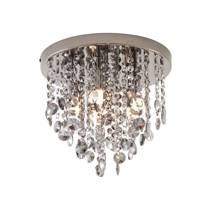 foto del prodotto qazqa lampada da soffitto medusa classico vetro,metallo nero tondo max. 1 x watt