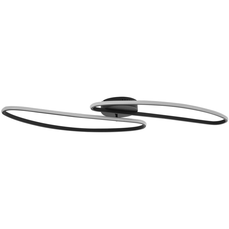 foto del prodotto qazqa lampada da soffitto pepe design alluminio,plastico,acciaio nero organico non sostituibile led max. 1 x 35 watt