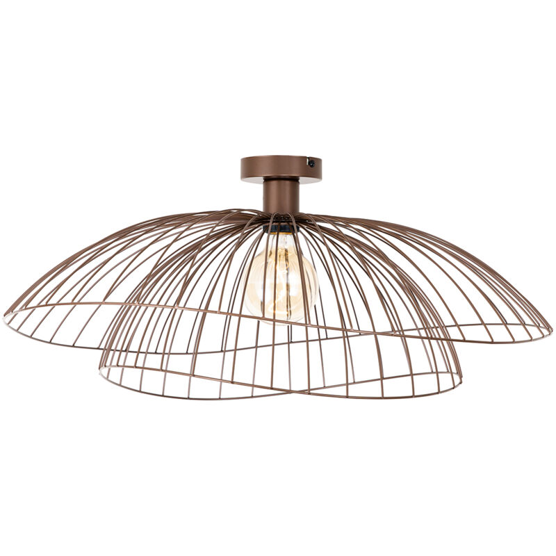 foto del prodotto qazqa lampada da soffitto pua design acciaio bronzo tondo e27 max. 1 x 4.9 watt