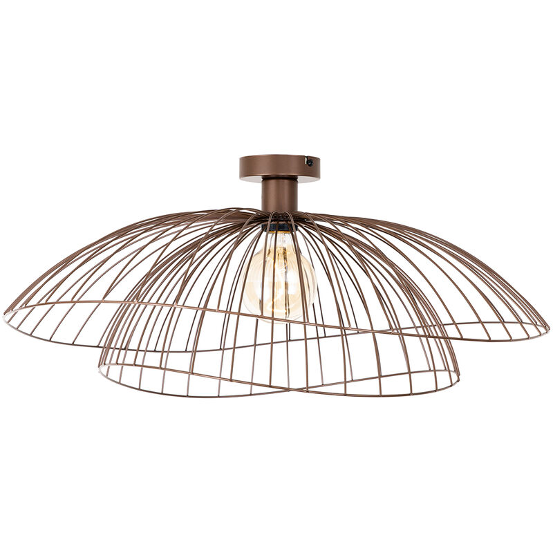 foto del prodotto qazqa lampada da soffitto pua design acciaio bronzo tondo max. 1 x watt
