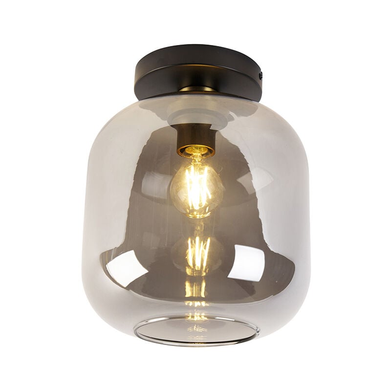 immagine 0 del prodotto qazqa lampada da soffitto zuzanna design vetro,acciaio oro ottone nero tondo e27 max. 1 x 4.9 watt