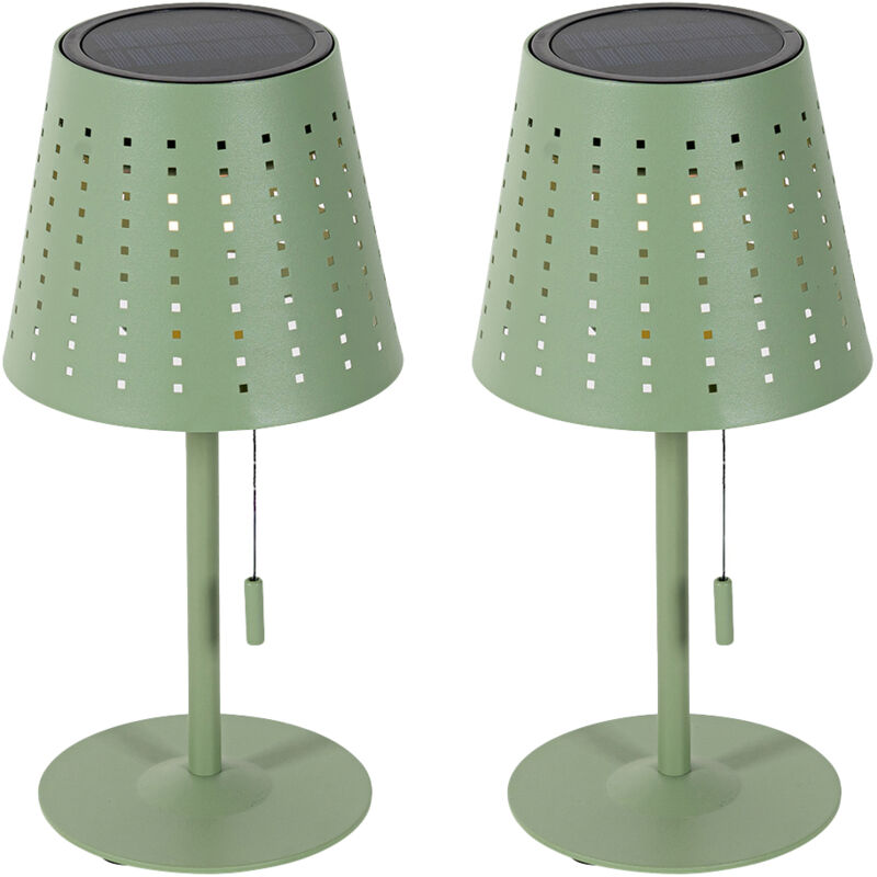 foto del prodotto qazqa lampada da tavolo ferre design alluminio,acciaio verde oblungo non sostituibile led max. 1 x 3 watt