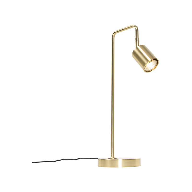 foto del prodotto qazqa lampada da tavolo java moderno acciaio oro ottone oblungo max. 1 x watt