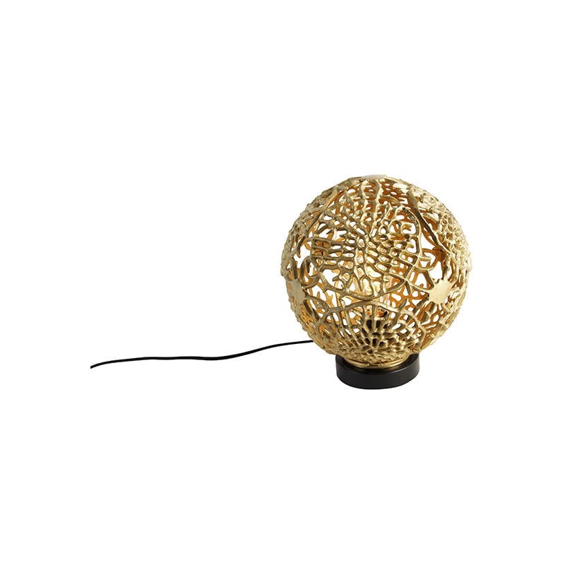 foto del prodotto qazqa lampada da tavolo maro art d co alluminio,acciaio oro ottone max. 1 x watt