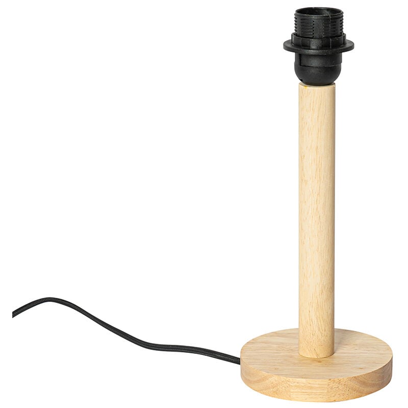 foto del prodotto qazqa lampada da tavolo mels rustico legno legno tondo max. 1 x watt