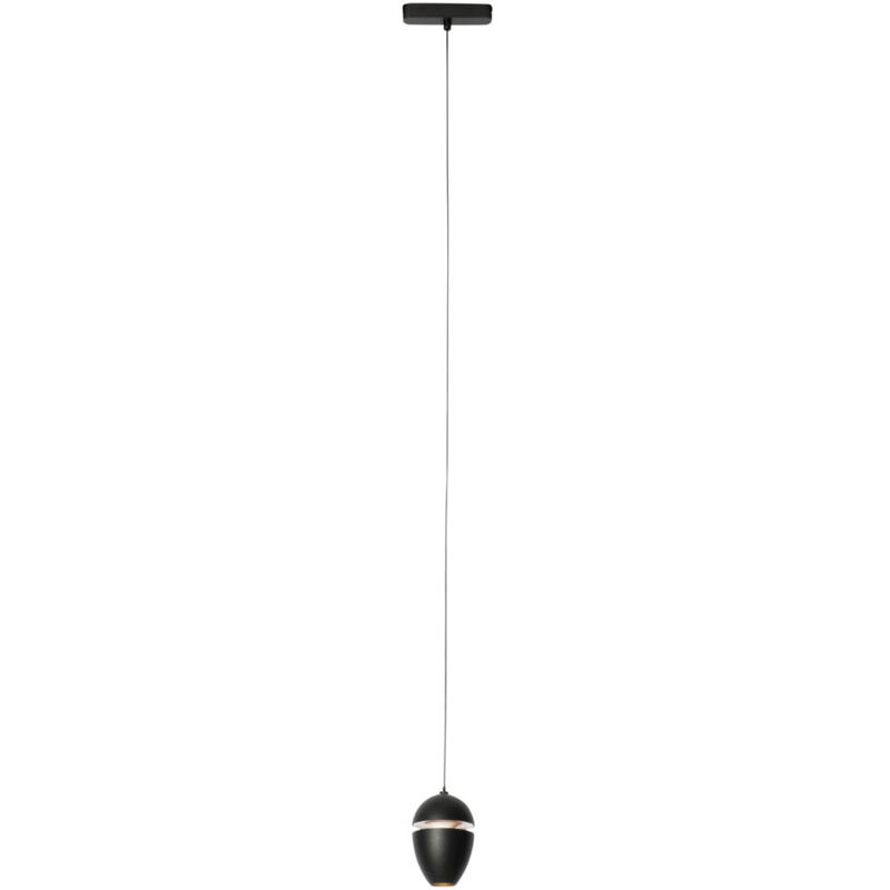 foto del prodotto qazqa magnetic eggy moderno nero ovale non sostituibile led max. 1 x 5.1 watt