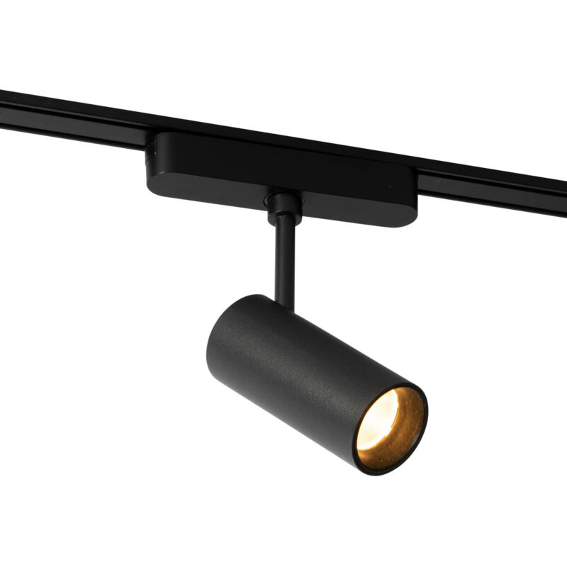 foto del prodotto qazqa magnetic gert - moderno - alluminio - nero - tondo non sostituibile led max. 1 x 7.5 watt