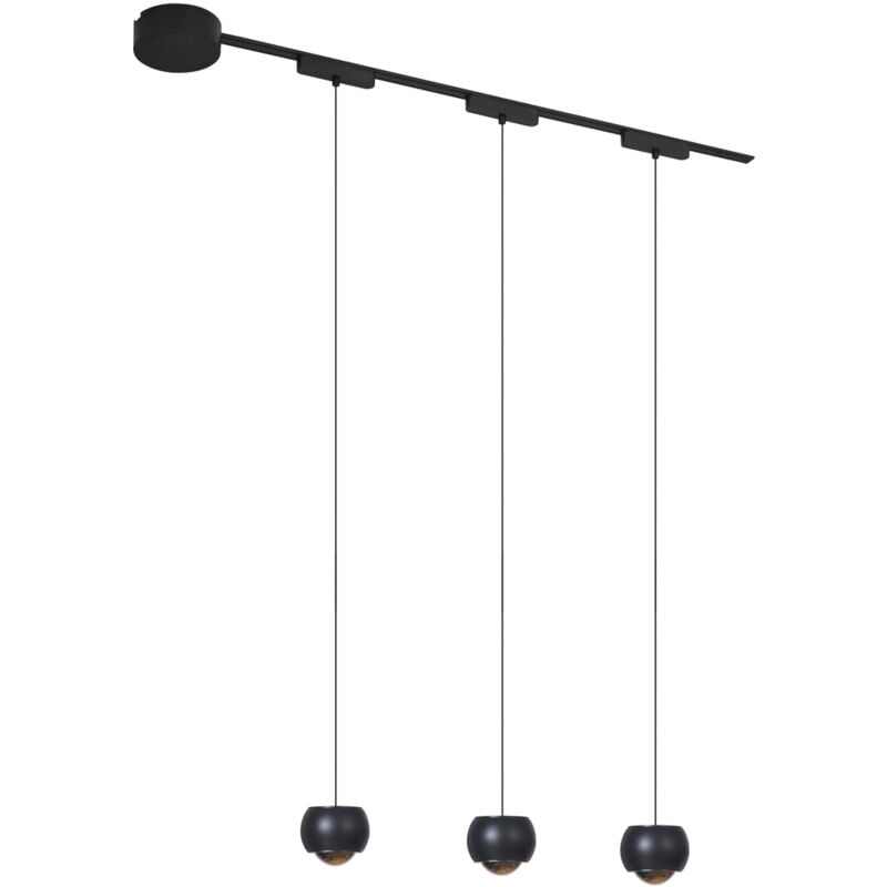 foto del prodotto qazqa magnetic lance moderno alluminio,plastico nero oblungo non sostituibile led max. 3 x 5 watt
