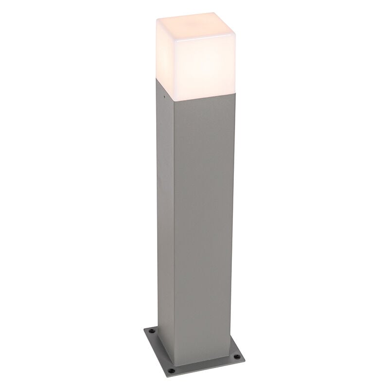 foto del prodotto qazqa palo da giardino denmark moderno alluminio,plastico grigio bianco allungato max. 1 x watt