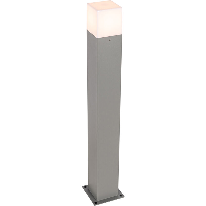 foto del prodotto qazqa palo da giardino denmark moderno alluminio,plastico grigio bianco allungato max. 1 x watt
