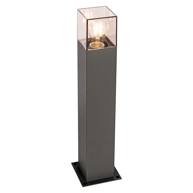 foto del prodotto qazqa palo da giardino denmark moderno alluminio,plastico grigio scuro allungato max. 1 x watt
