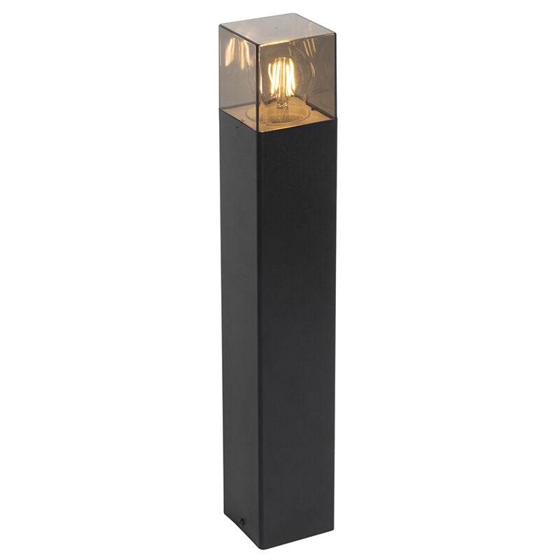 foto del prodotto qazqa palo da giardino denmark moderno alluminio,plastico nero oblungo max. 1 x watt