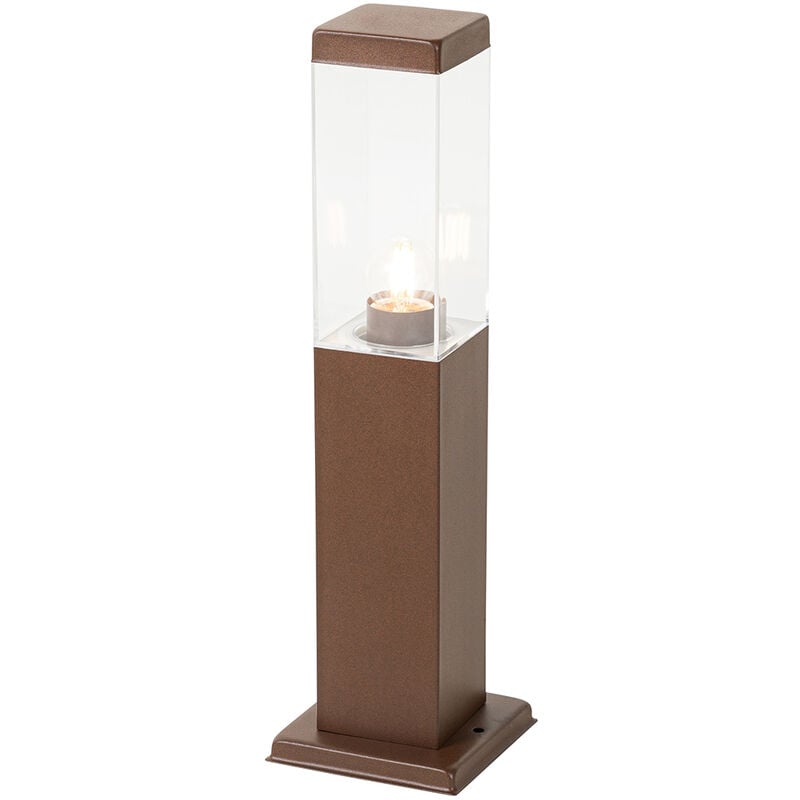 foto del prodotto qazqa palo da giardino malios moderno acciaio inossidabile,plastico ruggine allungato max. 1 x watt