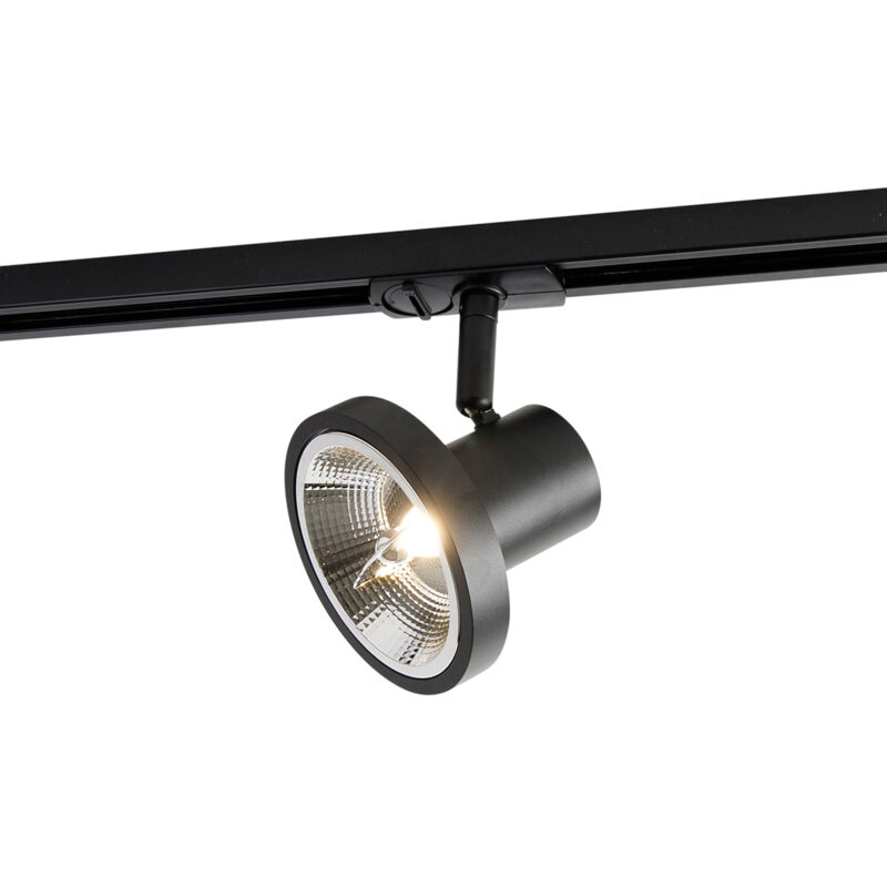 foto del prodotto qazqa professional faretto jeany moderno alluminio,plastico nero tondo max. 1 x watt