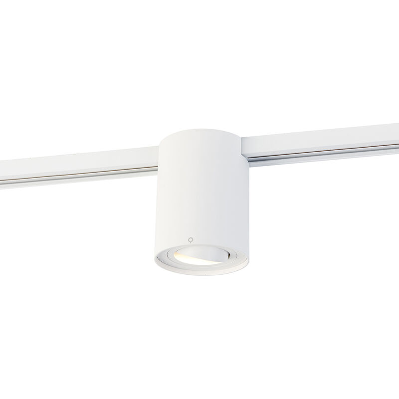 foto del prodotto qazqa rondoo up moderno acciaio bianco tondo max. 1 x watt