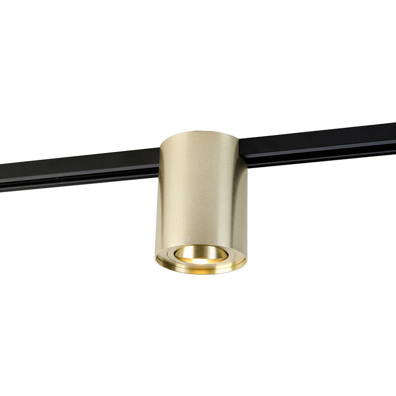 foto del prodotto qazqa rondoo up moderno acciaio oro tondo max. 1 x watt