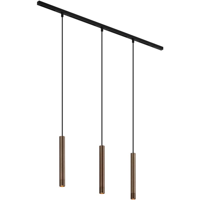 foto del prodotto qazqa slimline keno moderno alluminio,metallo nero max. 3 x watt
