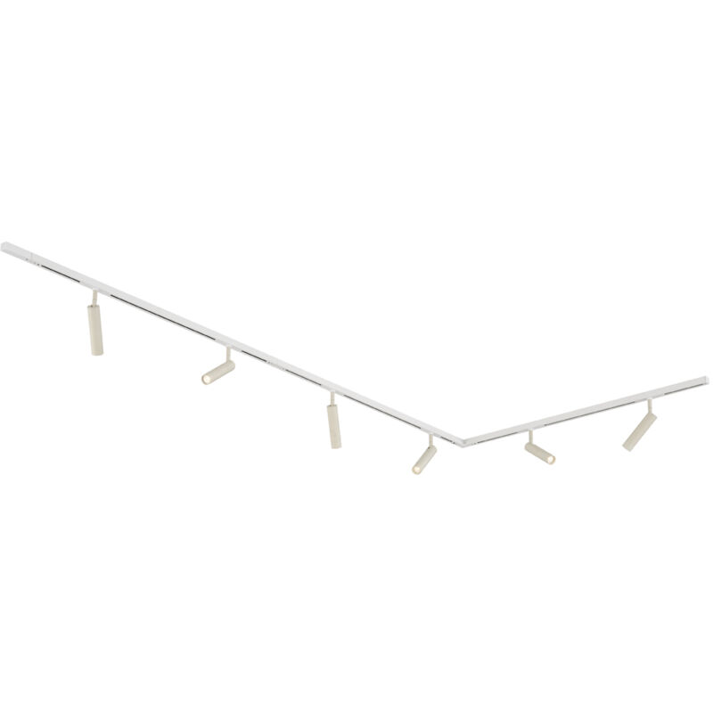 foto del prodotto qazqa slimline uzzy moderno alluminio,metallo beige max. 6 x watt