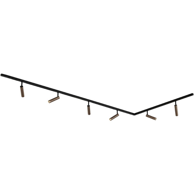 foto del prodotto qazqa slimline uzzy - moderno - alluminio,metallo - bronzo - max. 6 x watt